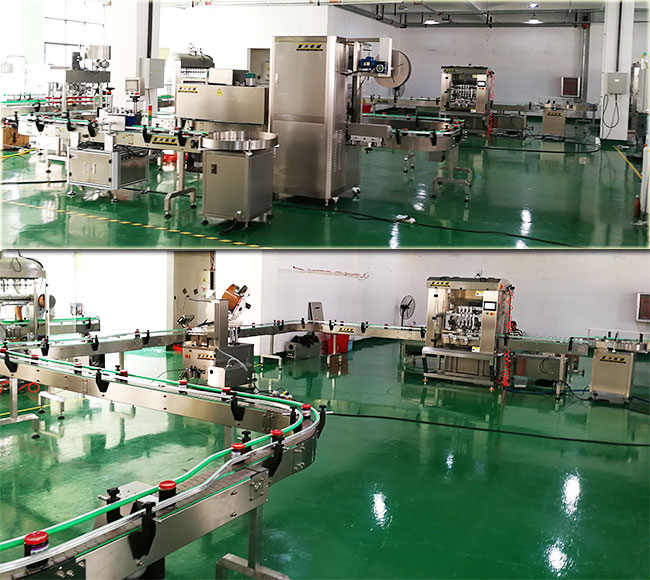 星火北京大型辣椒酱灌装机生产线车间设备展示